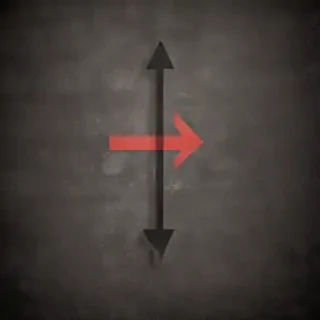 downward arrow