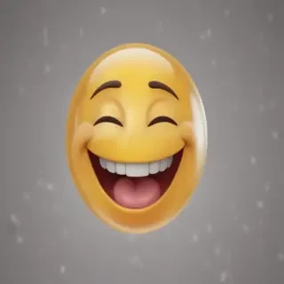 transparent laughing emoji