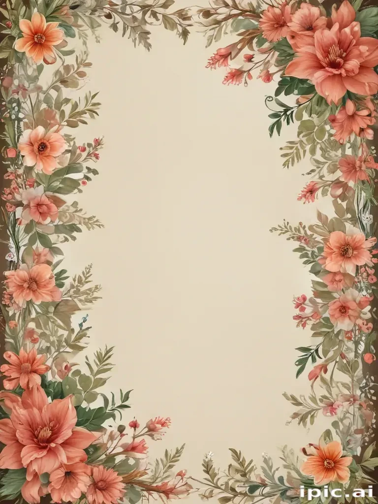 floral page borders