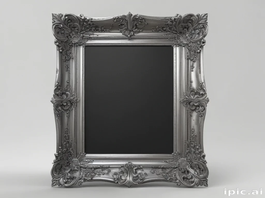 silver frame png