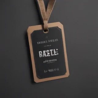 clothing tag mockup