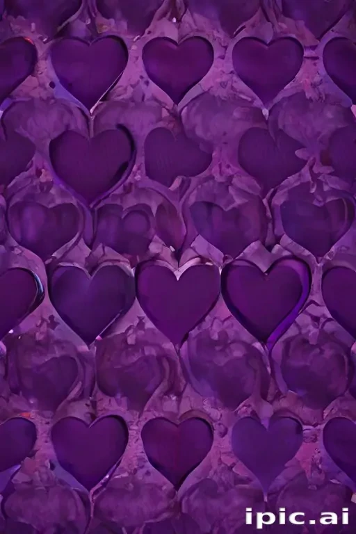 purple heart pattern wallpaper