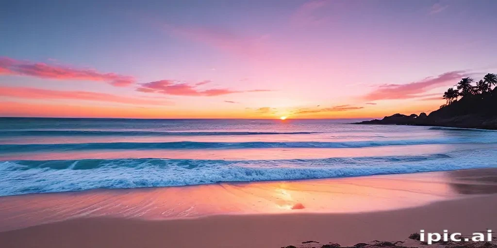 aesthetic beach background