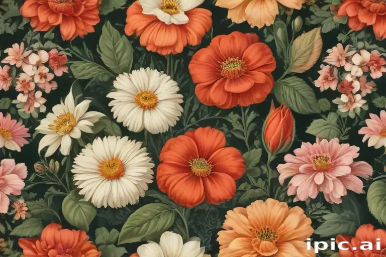 vintage flower illustration