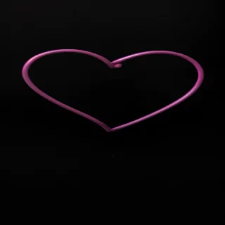 black background heart