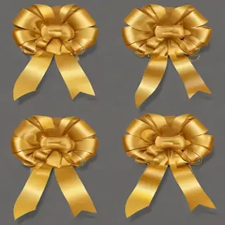 gold ribbon clipart