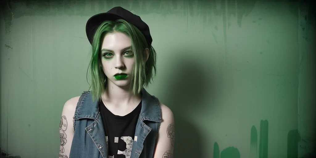 green grunge aesthetic