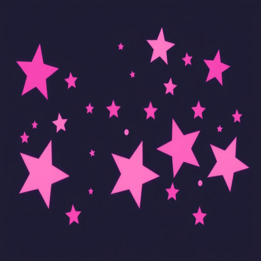 pink stars png