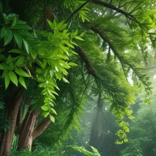 greenery background aesthetic