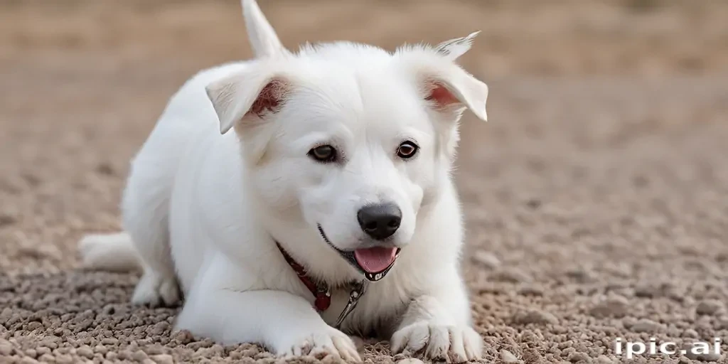 white dog