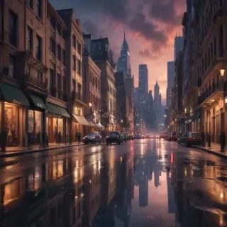 city street background