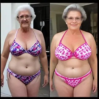 bbw granny bikini