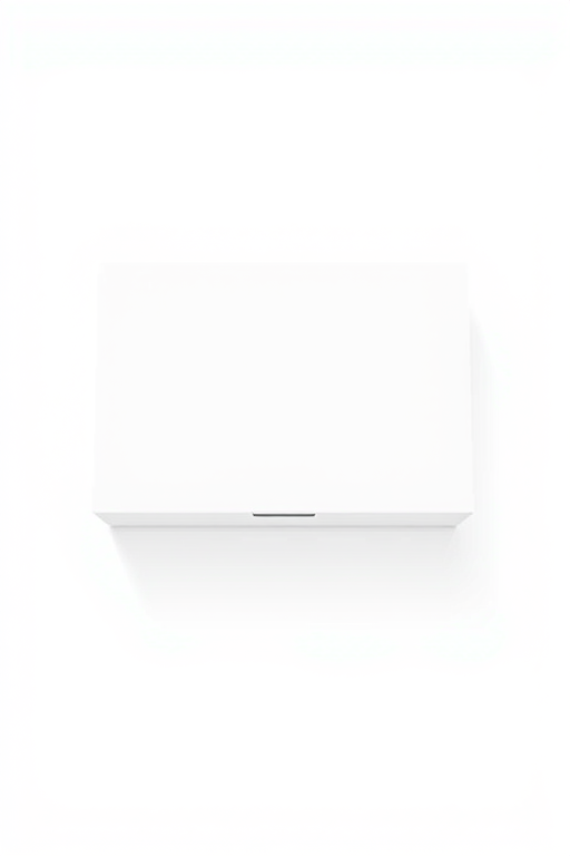 Create a high-resolution vector graphic of a simple storage box with a minimalist design, using a camera setting of f/5.6, ISO 100, and a 50mm lens, captured from a top-down view to emphasize the box's clean lines and shapes.