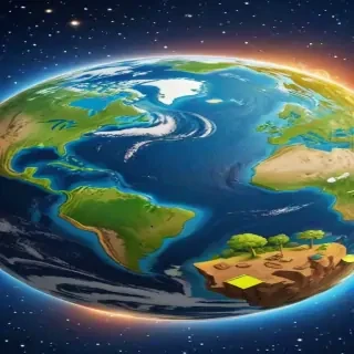 cartoon picture planet earth