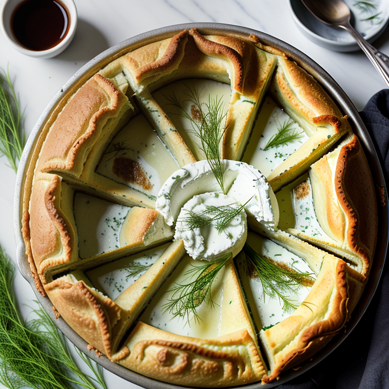 goat cheese and dill dutch baby