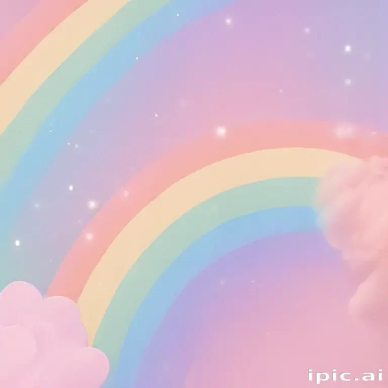 pastel rainbow aesthetic wallpaper