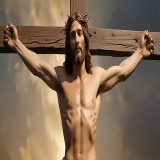 pictures of jesus on a cross