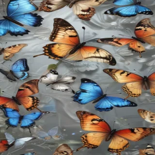 butterflies transparent