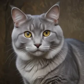 grey cat