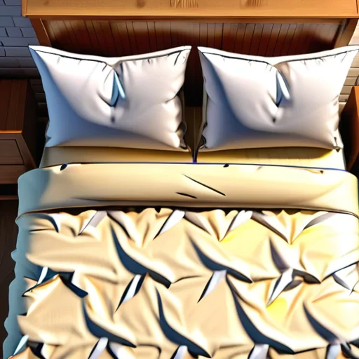 bed top view