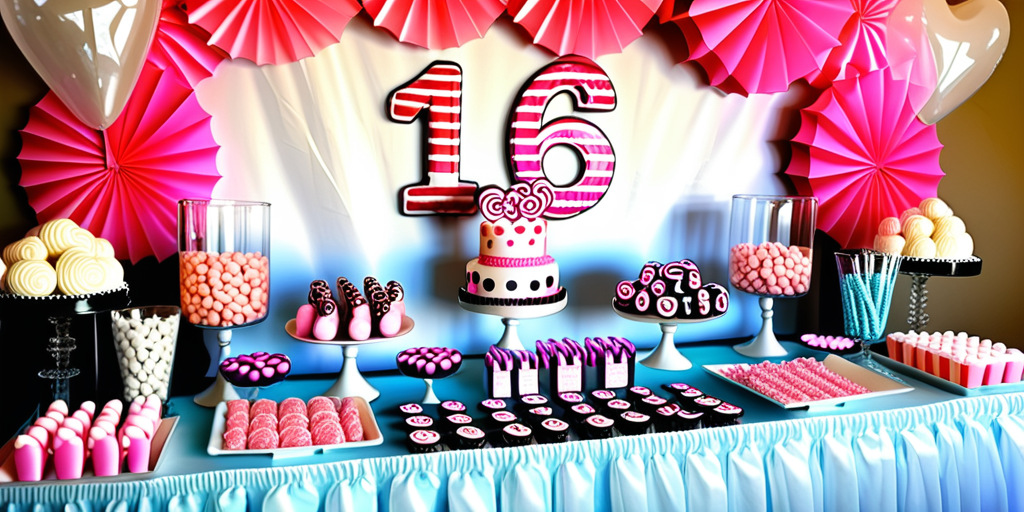 sweet 16 candy table ideas