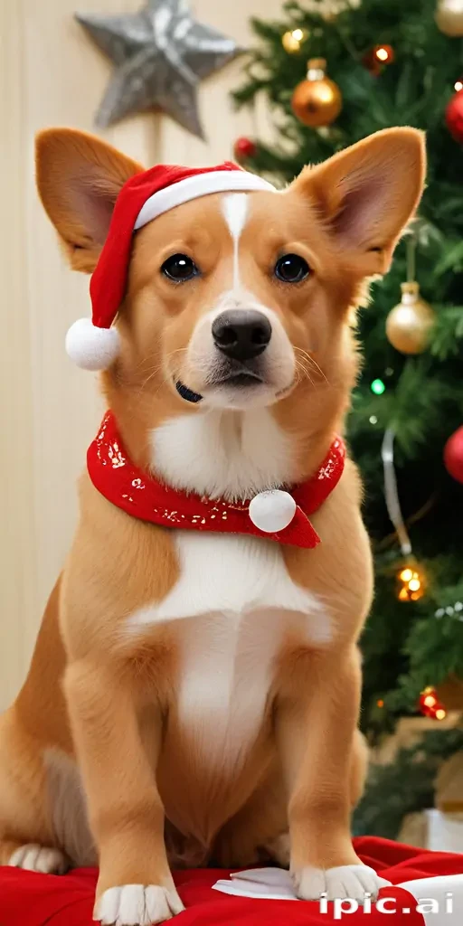 christmas dog wallpaper