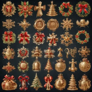 christmas clip art transparent background