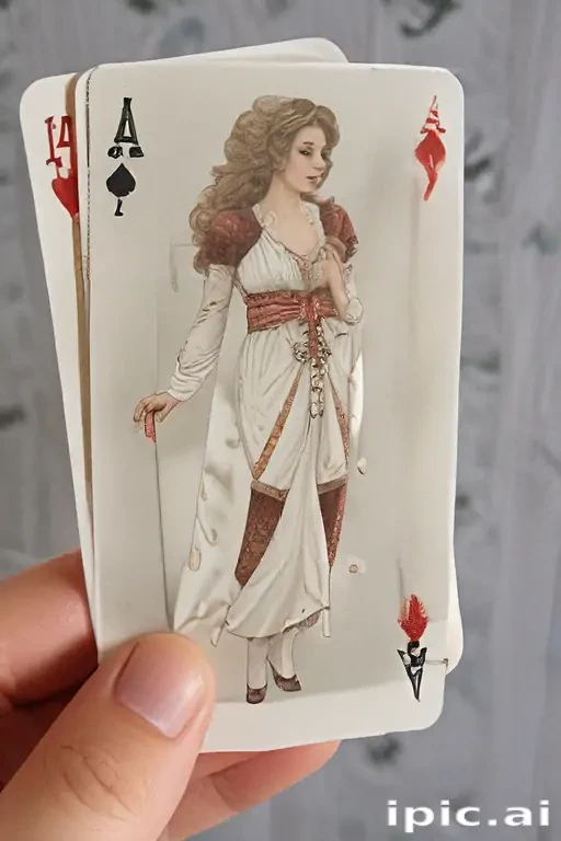 holding card