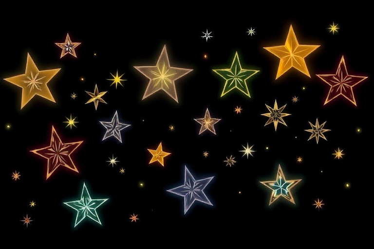 christmas stars clipart