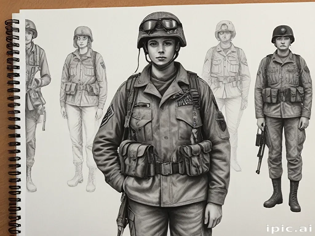 army drawings