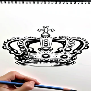 crown drawing