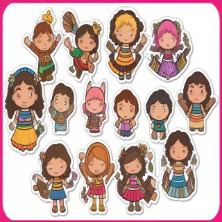 free digital stickers png
