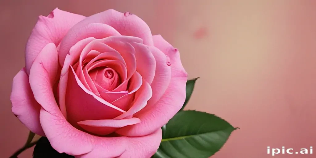 rose with background