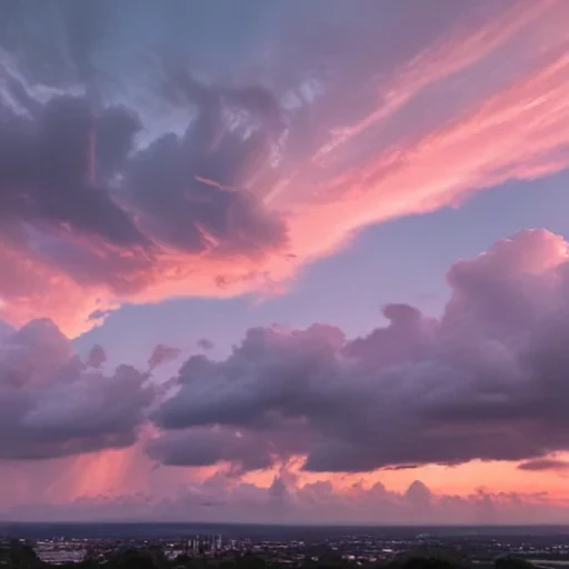 aesthetic pink clouds