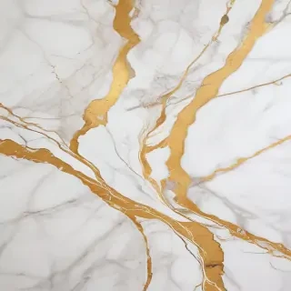 white and gold marble