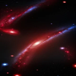 red galaxy wallpaper