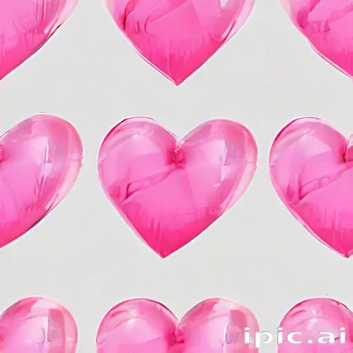 transparent pink heart