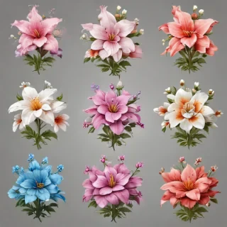 clipart transparent background flowers