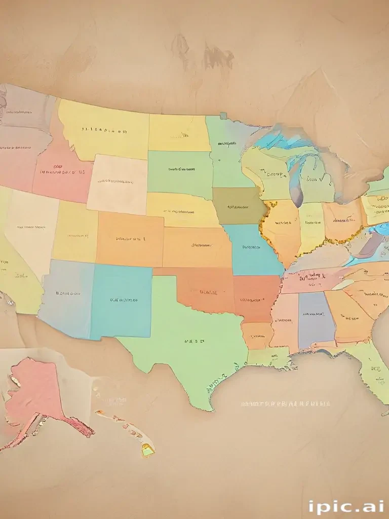 map of the us states