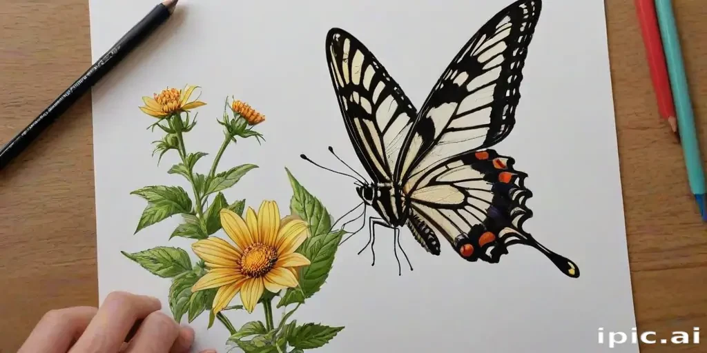pictures of butterflies to draw