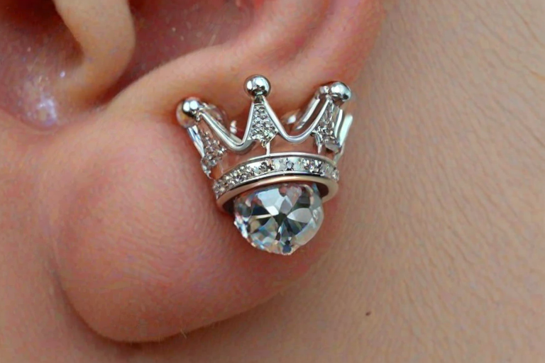 kings crown piercing