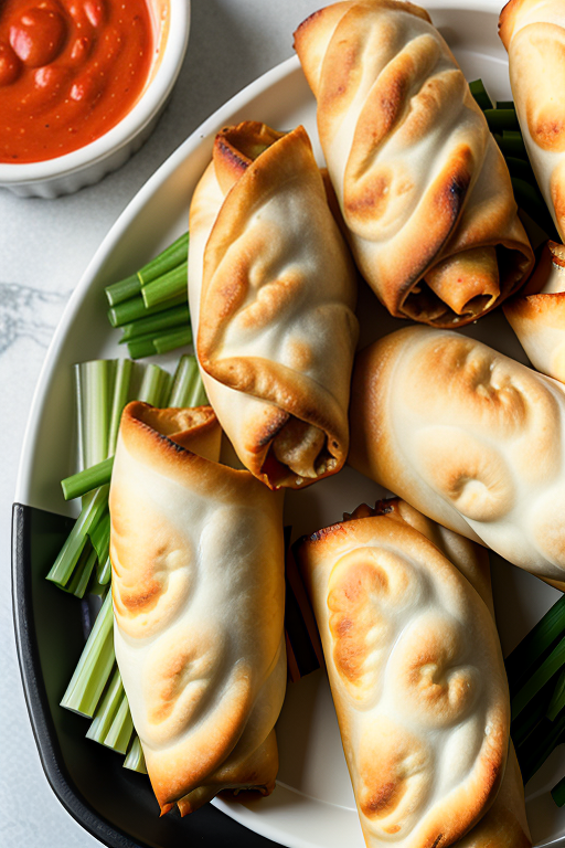 buffalo chicken egg rolls air fryer