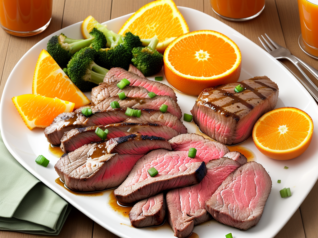 marinade steak in orange juice