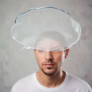 transparent thought bubble