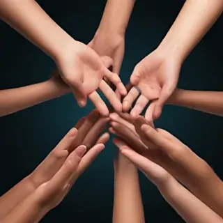 hands reaching out png