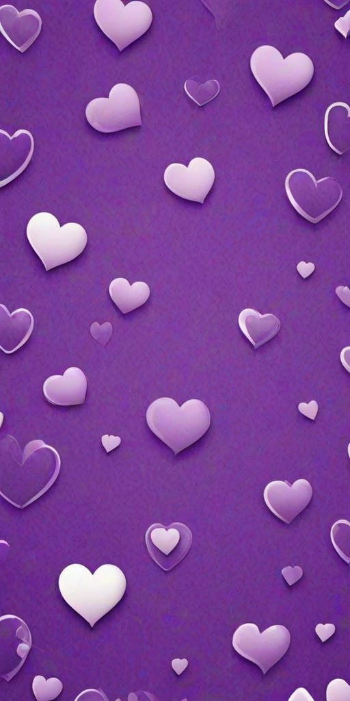 purple hearts wallpaper