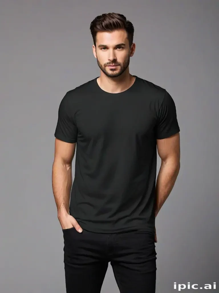 black tee png