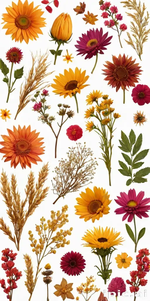 dried flowers png