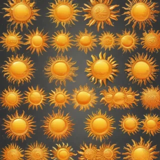 sun clip art transparent background