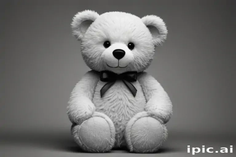 teddy bear clipart black and white